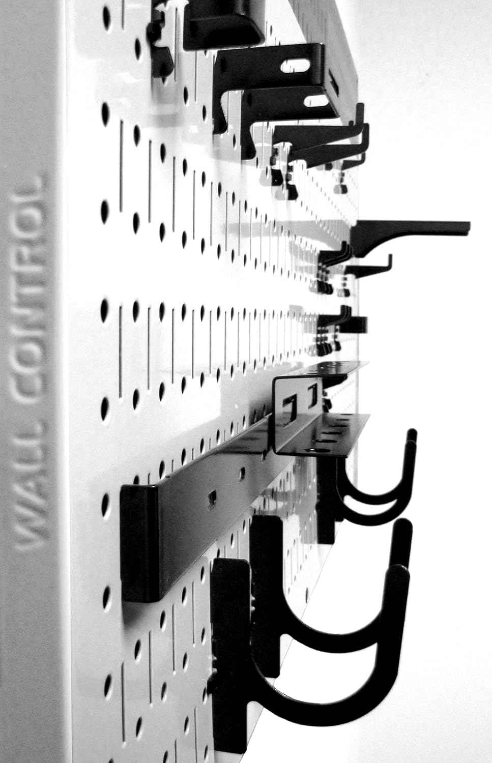 Galvanized Steel Pegboard Rack - 2 Pack 32” x 16” Metallic Tool Storage Panels