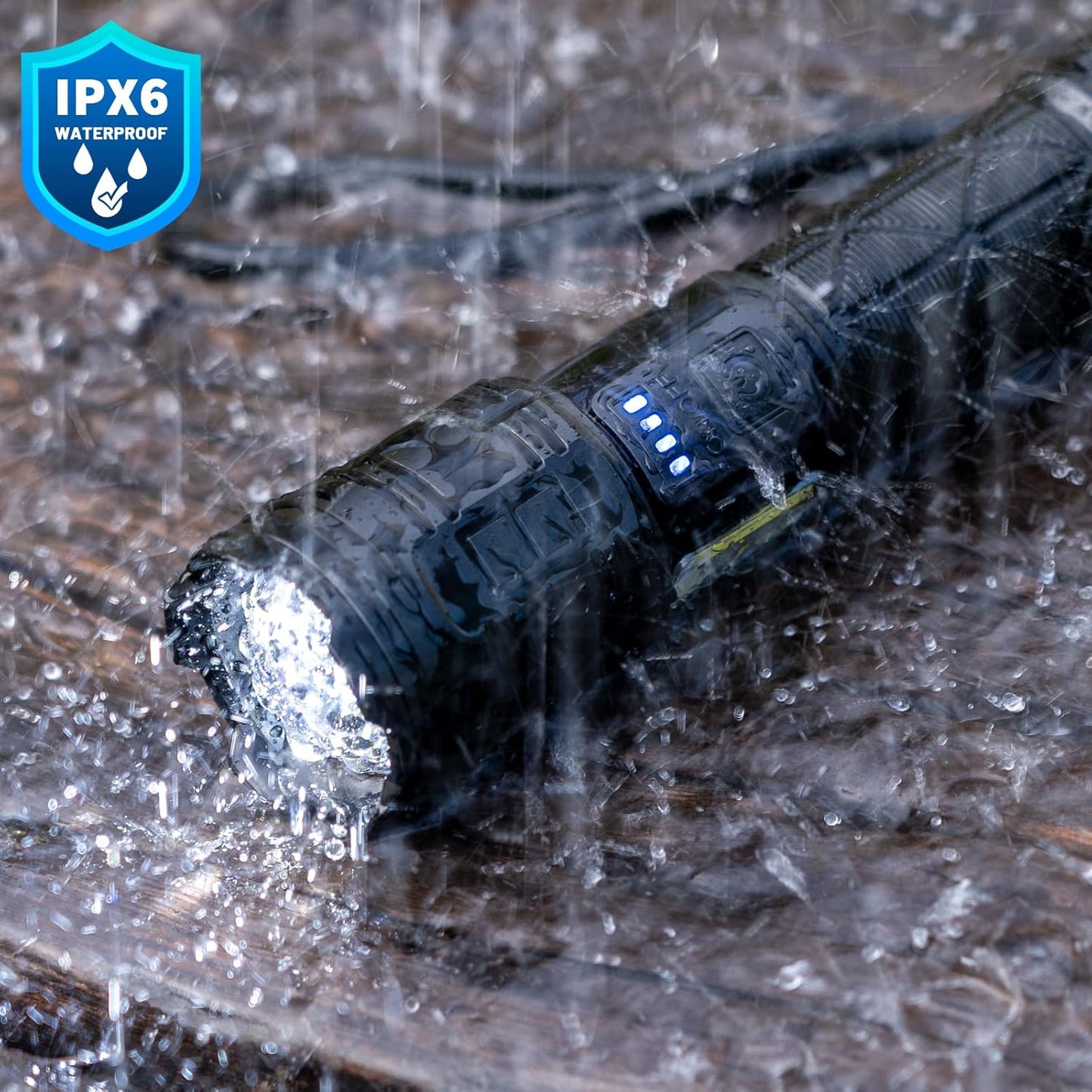 99,000 Lumen Rechargeable LED Flashlight - Super Bright, Waterproof, 7 Modes - 2 Pack for Camping & Home Use