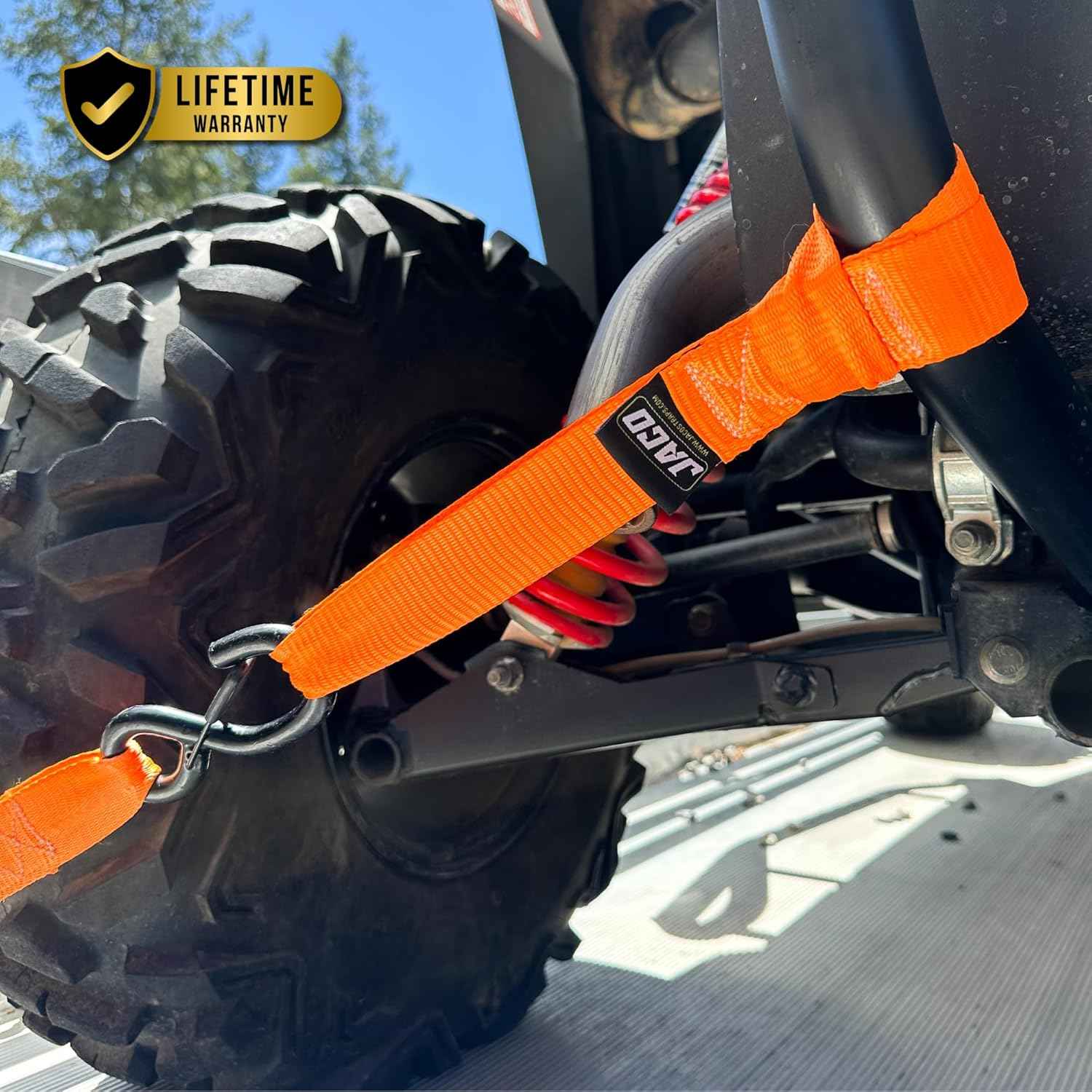 Heavy Duty Ratchet Straps 1.6" x 8ft (Pack of 4) - 5,208 lbs Tie Down Kit with Soft Loops