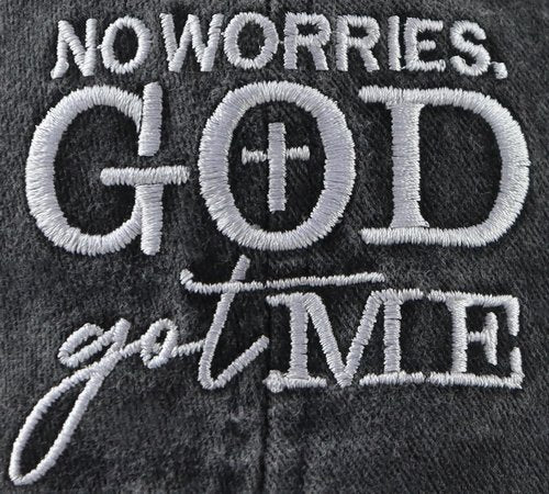 Christian Gifts for Women Men, Funny God Got Me Hat, Jesus Cross Baseball Cap, Christmas Faith Religious Birthday Gift for Mom Dad Mama Wife Hubby Sis Black