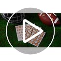 200 Pcs Self-Adhesive Football Helmet Stickers - White