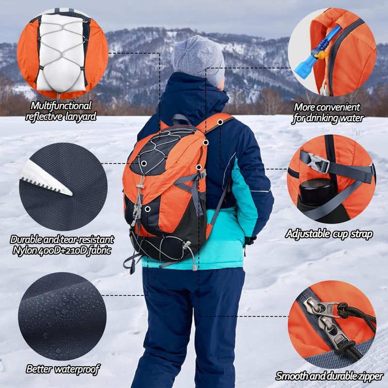 Seektop Ultra Lightweight & Packable Hiking Backpack 20L,Water-Resistant Foldable Daypack for Men Women, Compact for Hiking,Travel,Outdoor