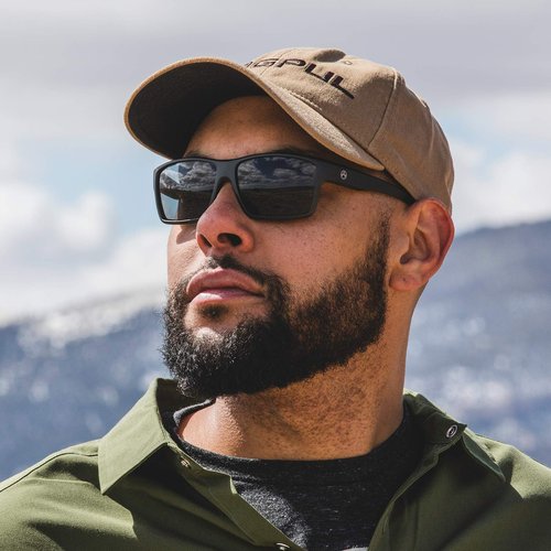 Magpul Explorer Men's Sunglasses Premium Casual Sports Eyewear, Matte Black Frame, Gray Lens
