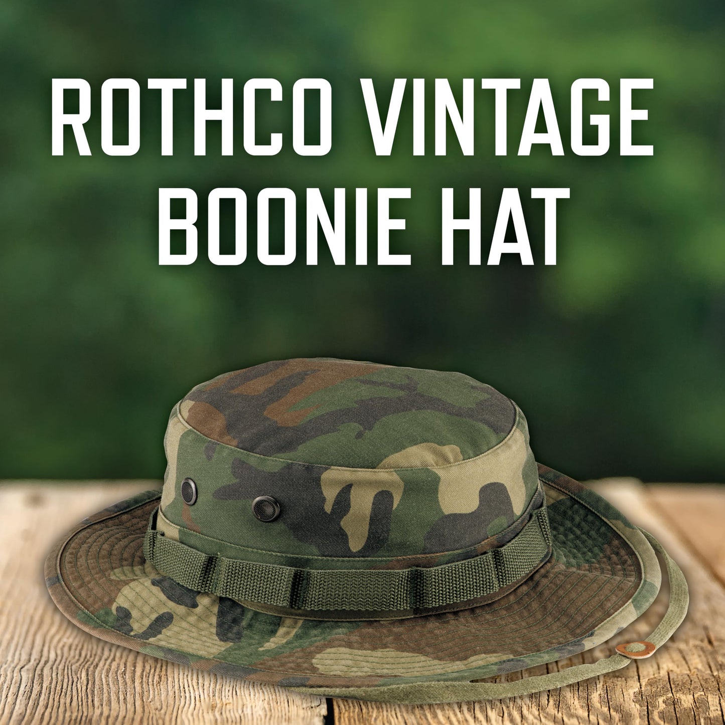 Rothco Boonie Hat - Ultimate Sun Defense for Outdoor Adventures – Woodland Camo – 8