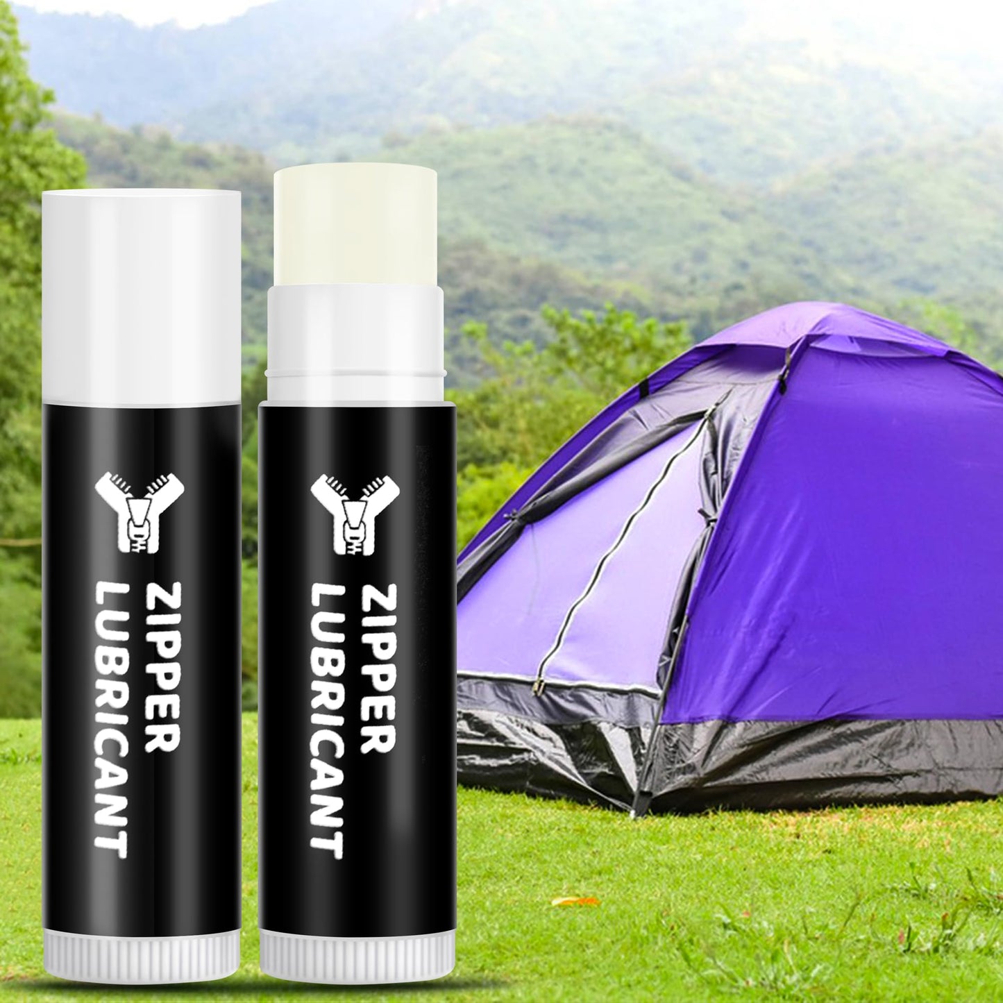 Shupakul 4 Pcs Hunting Zipper Wax Sticks-Portable Snap and Zipper Lubricant-Wax Snap and Zipper Lube for Hunting Clothes Ice Fishing Tents Blinds