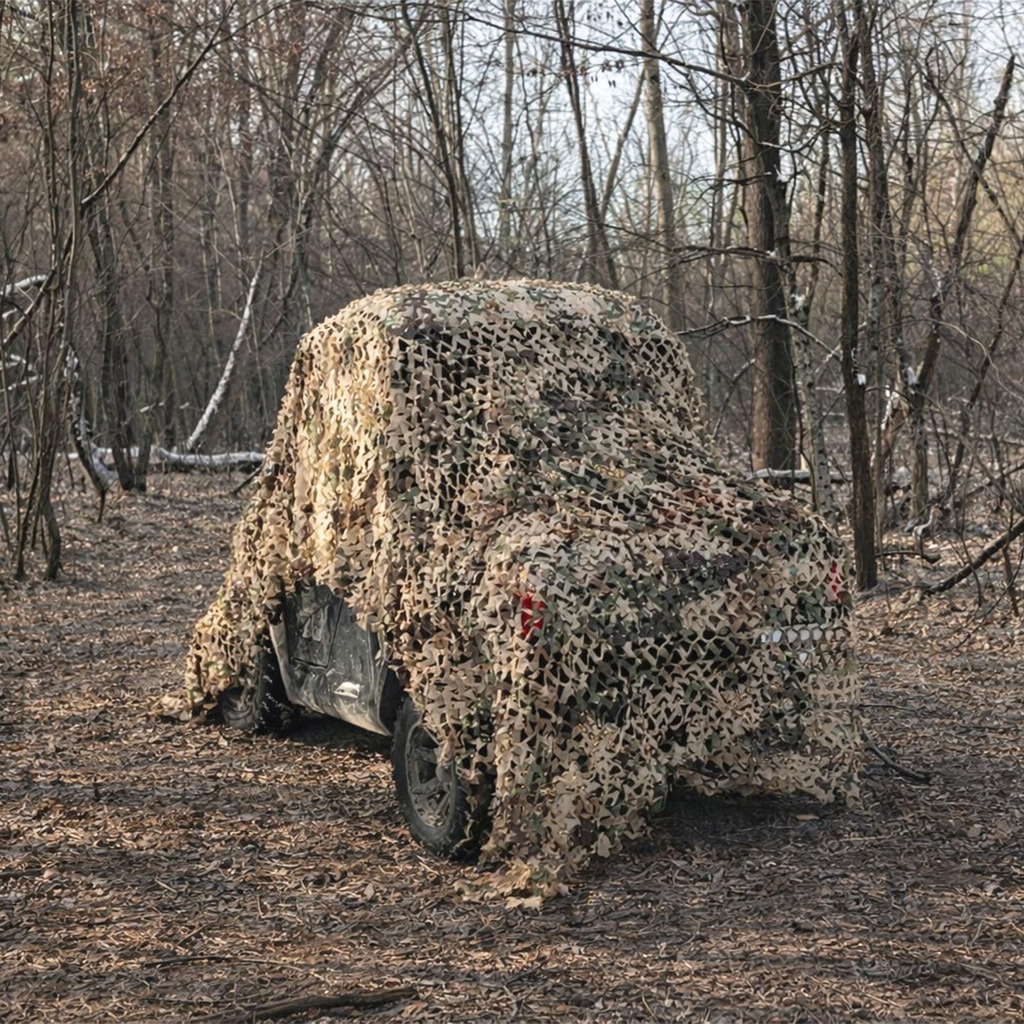 Yeacool Camo Netting Camouflage Netting Sunshade Net for Decor Hunting Blind Outdoor Photography Dinosaur Birthday Theme Party Decoration (Brown Camo, 9.8ftx19.7ft,3m*6m)