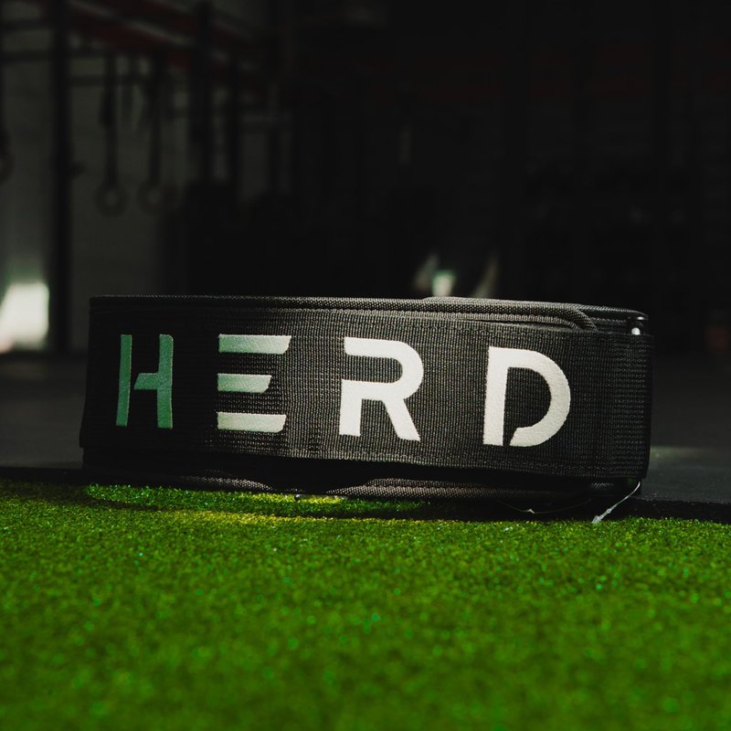 Herd Athletics Weightlifting Belt, Workout Belt for Bodybuilding, Powerlifting, Olympic Lifting, Cross Training | Ideal for Squats, Deadlifts, and Barbell Exercises with Metal Buckle | Exceptional Back and Core Support (Black, X-Small)