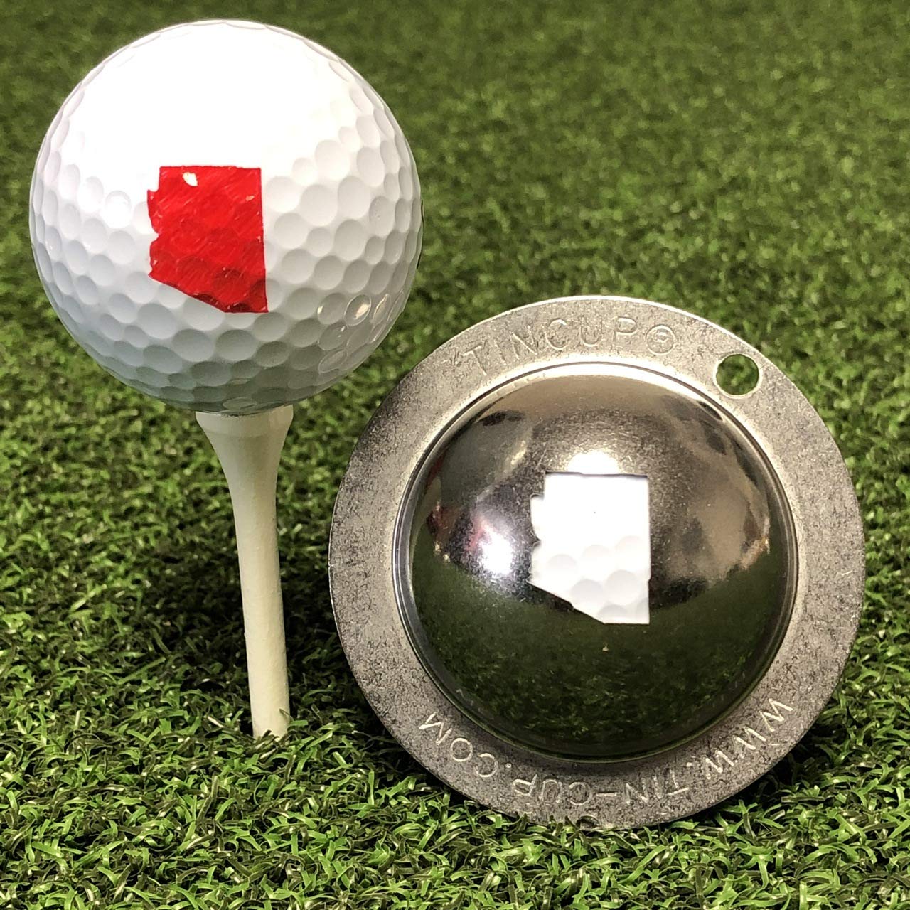 Tin Cup Golf Ball Custom Marker Alignment Tool (Arizona)