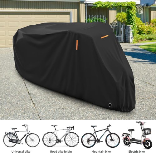 AKEfit Waterproof Bike Cover - Outdoor Bicycle Protection Against Rain & UV - XL for 1-2 Bikes
