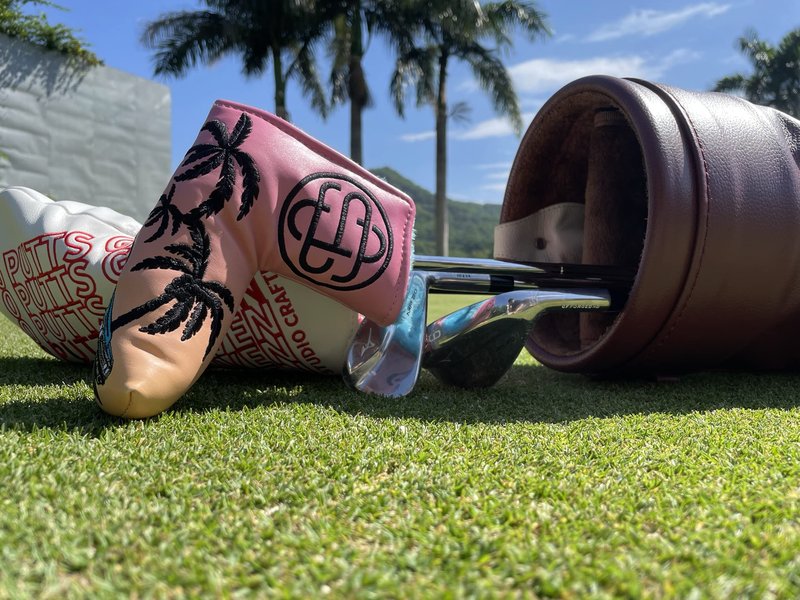 Studio Crafted 64 Impala Miami Golf Square Mallet Putter Cover Magnetic (Mallet Putter Cover)