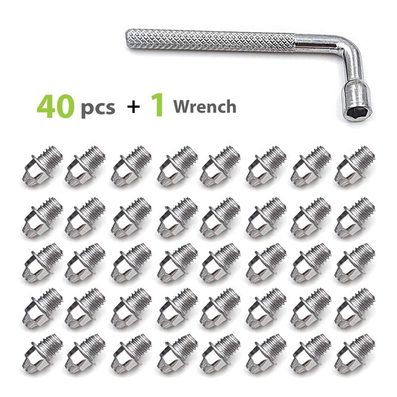 ONIPAX Bike Pedal Bolts Screw M4 x 7mm 40 pcs/Bag with 1 Wrench