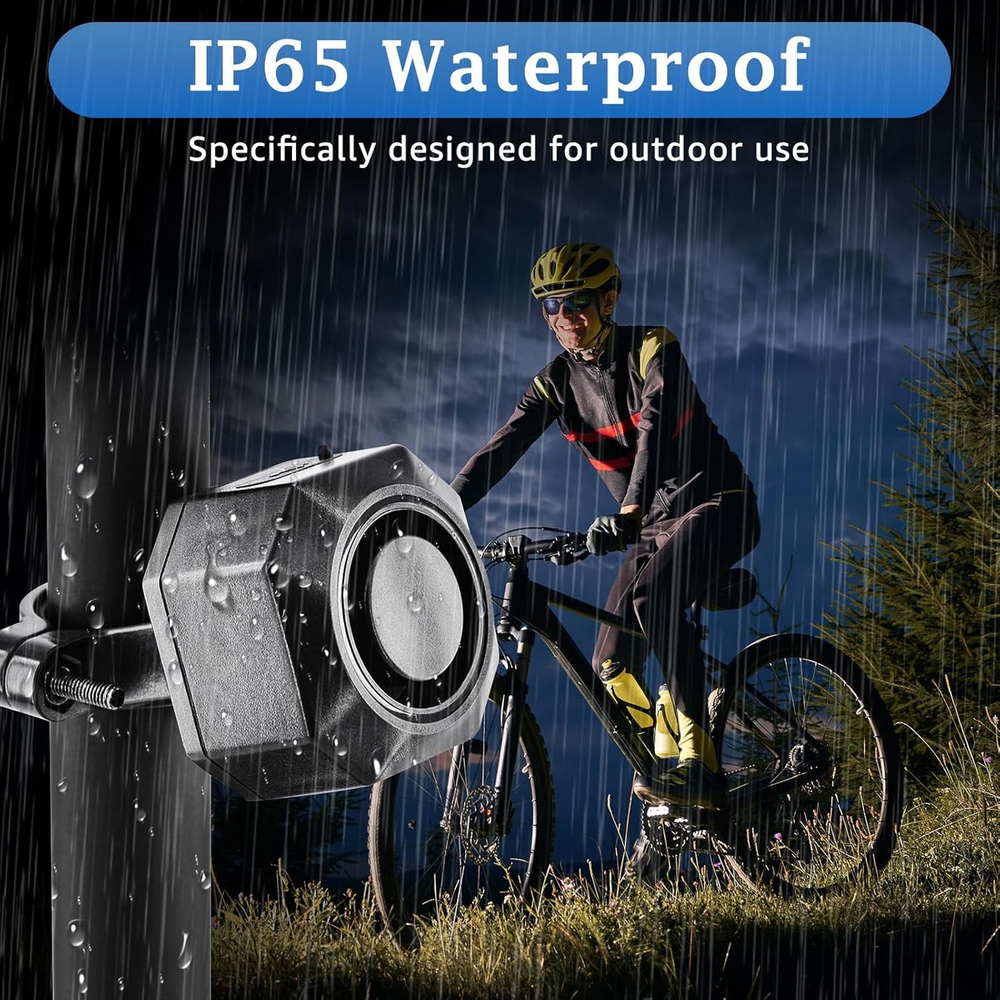 NineLeaf Bike Alarm - USB Rechargeable Anti-Theft Wireless Security System | 110dB Loud with Remote