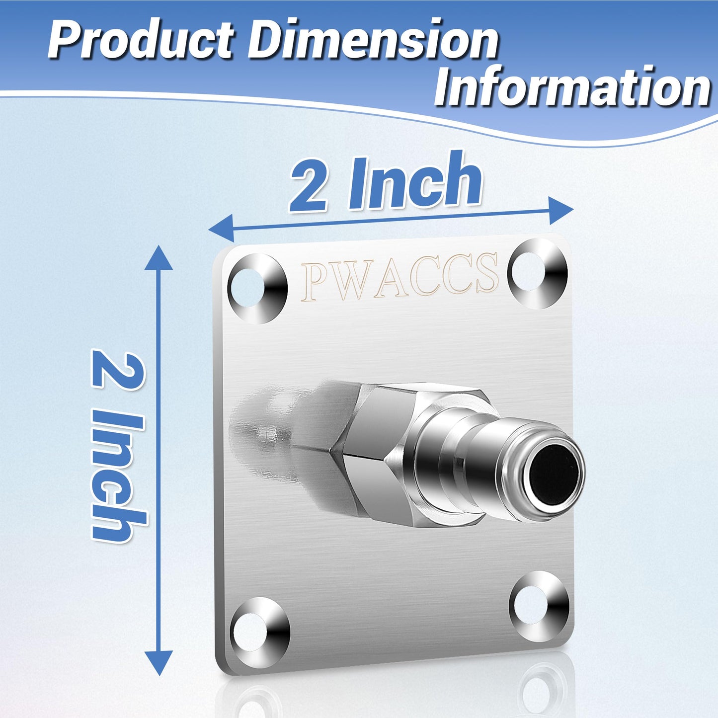 PWACCS Pressure Washer Gun Holder, Stainless Steel 1/4" Quick Connect Wall Mount Power Washer Gun Holder, Pressure Washer Accessories Wall Storage Rack, 2 Pack