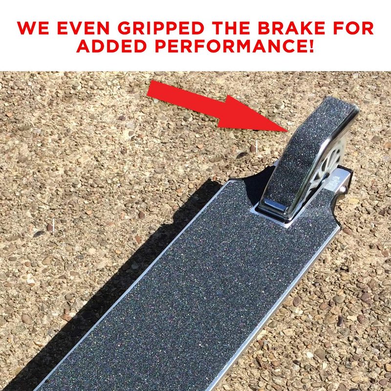 Red Cat Pro Scooter Grip Tape - 2 Pack Self Adhesive Non Slip Tape for Scooters Deck - Bubble Free Anti Skid Tape 4.5" X 20" - Black Easy to Apply.