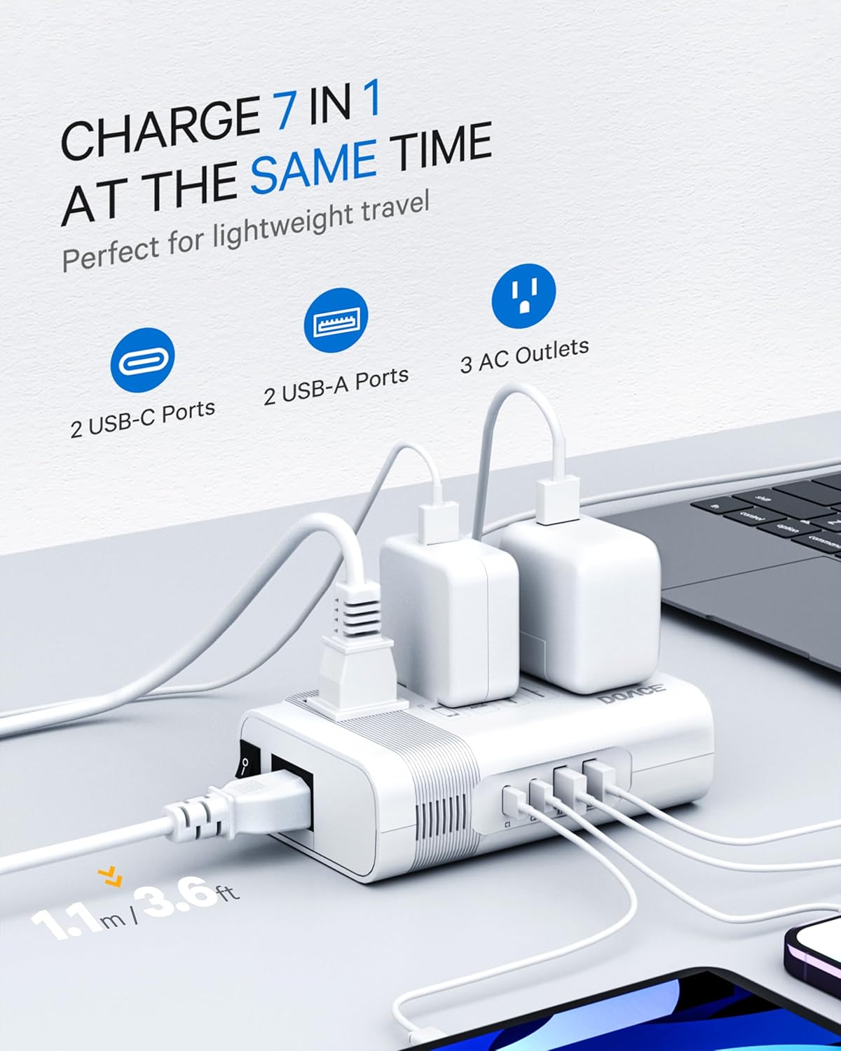 350W Voltage Converter 220V to 110V for European Travel - US to Europe Power Adapter