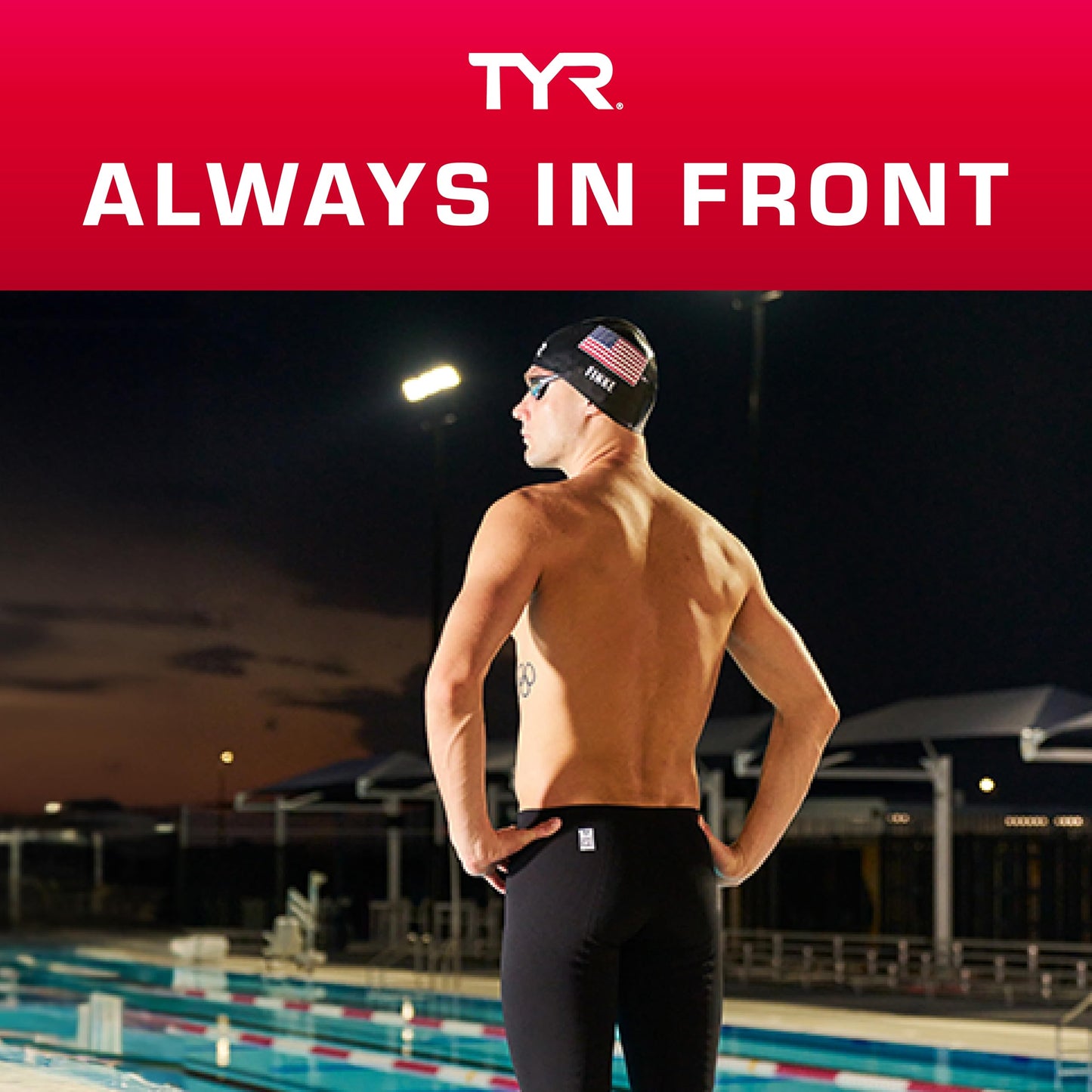 TYR Durafast Elite Swim Jammers for Men - Competition Swimwear with Championship Cut, Ultra-Durable Compressive Fabric - Jammer Briefs for Training, Racing, Recreation, Blue/Synapse