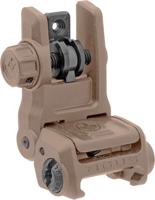 Magpul MBUS 3 Front & Rear Sight Set - Durable FDE Color for Enhanced Targeting Accuracy