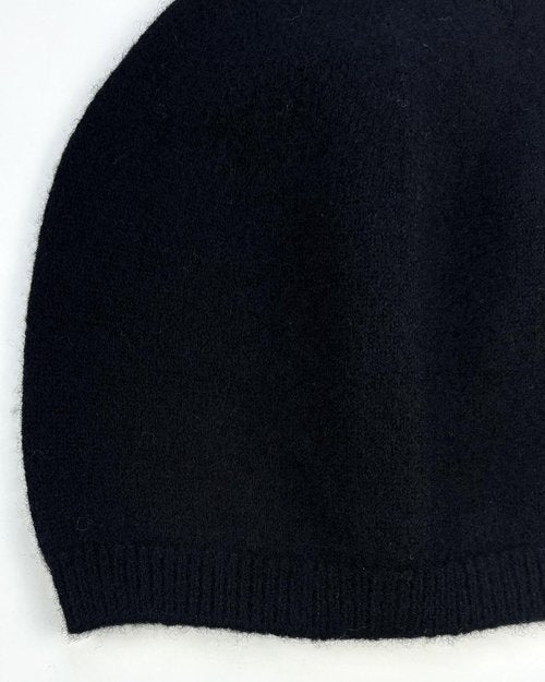 EILIZ 100% Superfine Merino Wool Beanie Hat Winter Warm-2PLY Unisex-Men and Women Skull Cap Toque (US, Alpha, One Size, Black)
