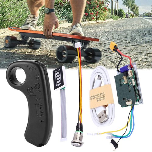 Electric Skateboard ESC Kit, 10S 36V Single Drive ESC Substitute Control Mainboard with Remote for DIY Electric Skateboard Longboard