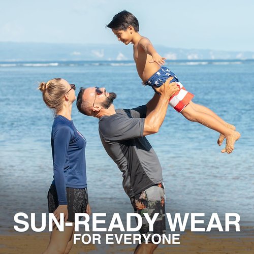 Kanu Surf Boys' Echo Quick-Dry Swim Trunks - UPF 50+ Sun Protection | Vibrant Colors Available