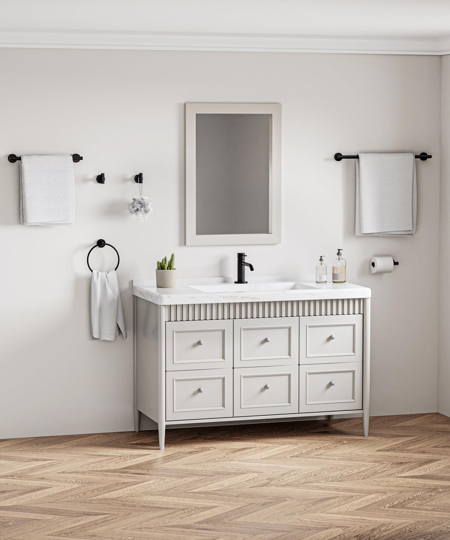 HOMEMYSTIQUE 12 Pcs Matte Black Bathroom Accessories Set, SUS304 Stainless Steel Bathroom Hardware Set, Bath Towel Bar Set, Toilet Paper Holders, Towel Rings Racks, Robe Towel Hooks