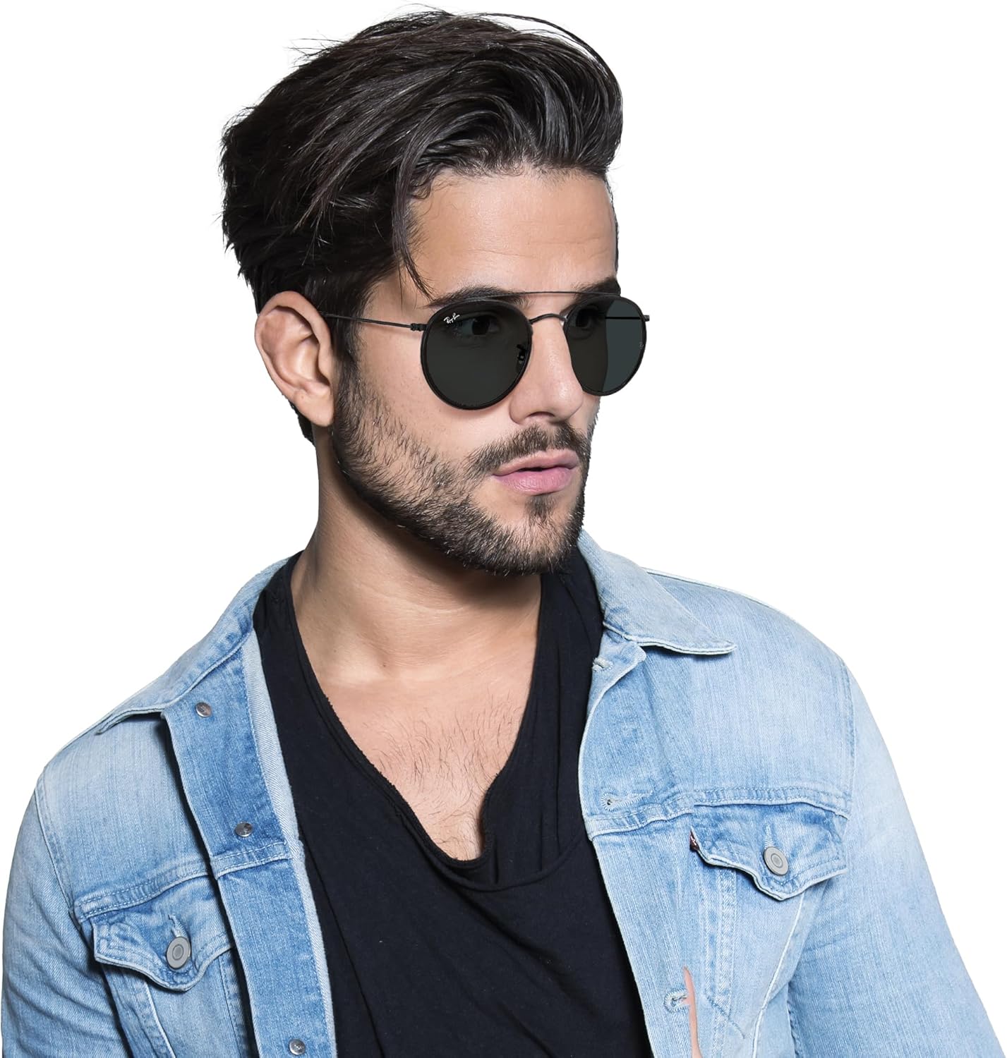 Ray-Ban Round Sunglasses - RB3647N Double Bridge Design | Stylish & Durable Eyewear