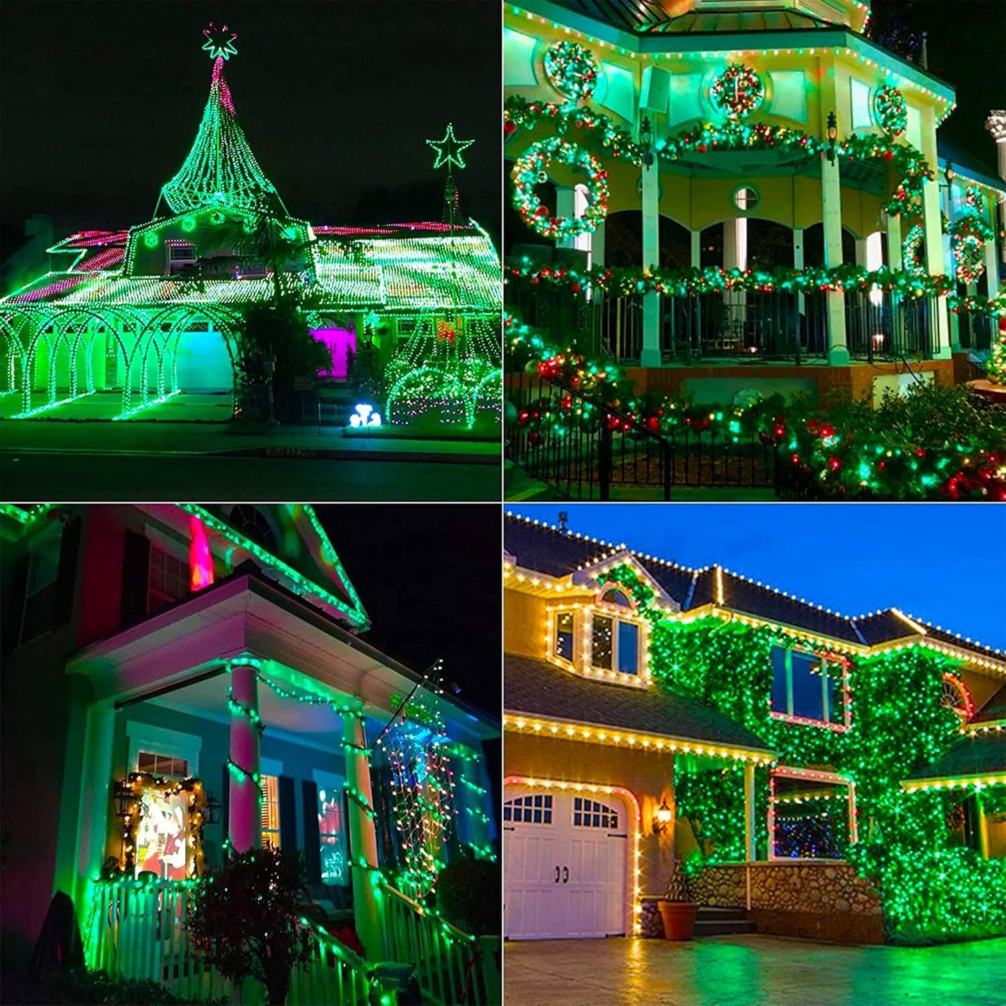 500 LED Christmas String Lights - 164 FT Waterproof RGB Fairy Lights with Remote & Timer for Indoor/Outdoor Holiday Decor