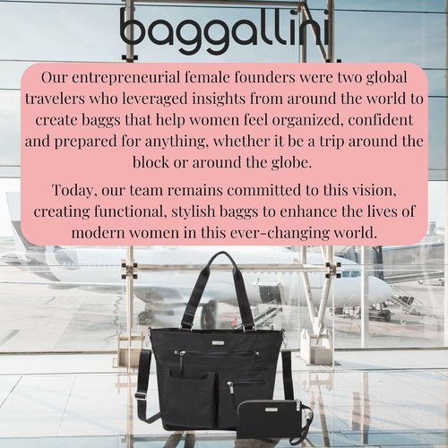 Baggallini Any Day Tote - Stylish Tote Bag with RFID Phone Wristlet | Versatile and Functional