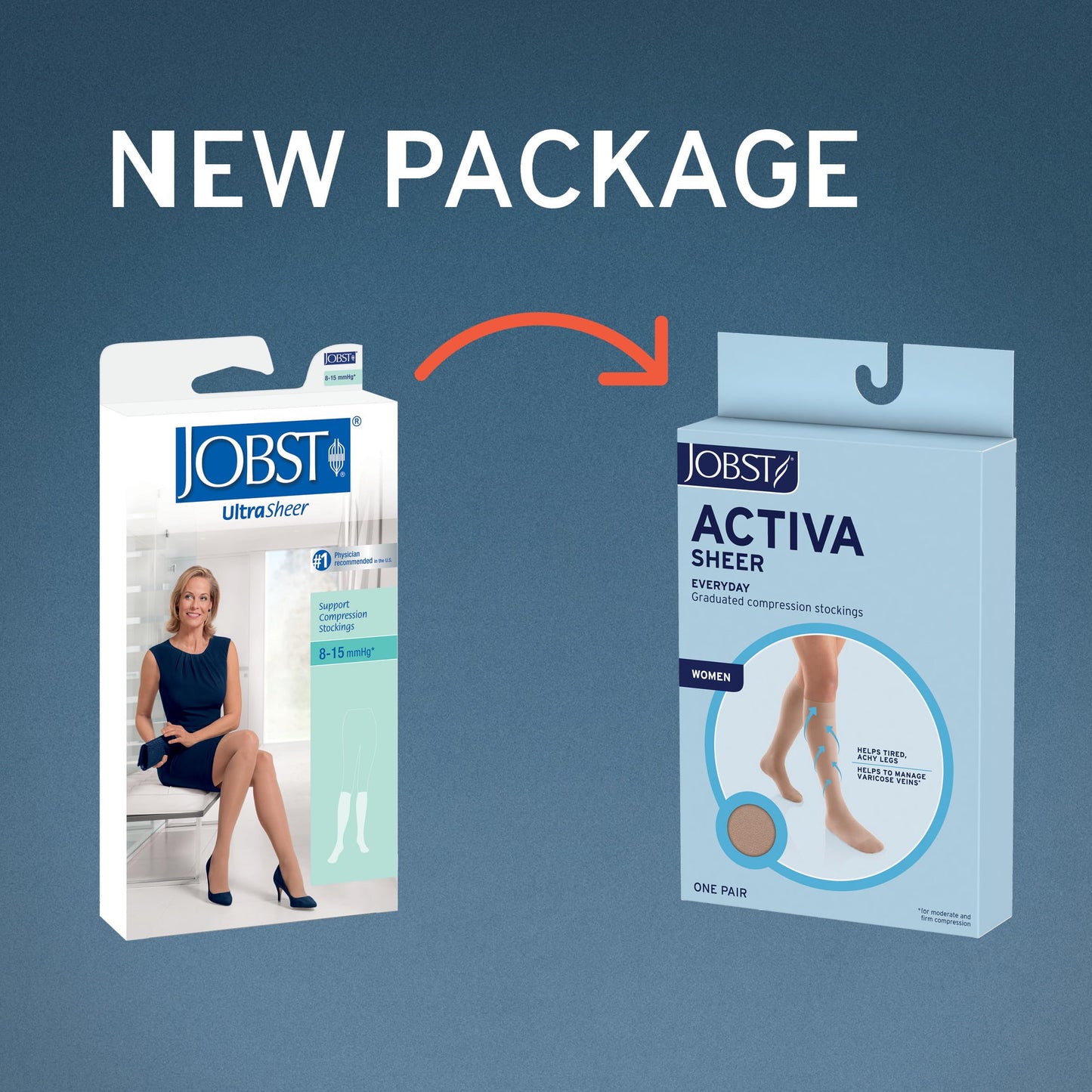 JOBST Activa Sheer 20-30 mmHg Compression Socks Knee High, Closed Toe, Silky Beige, Small