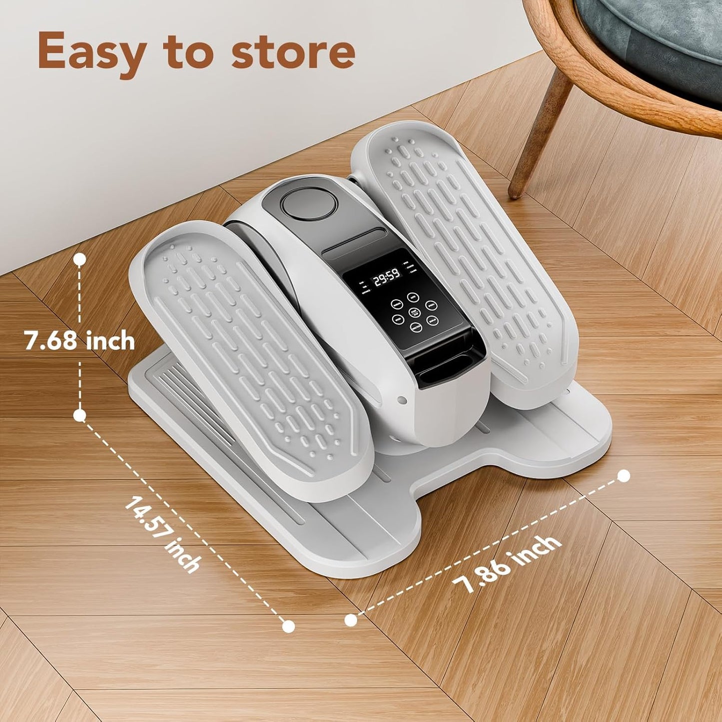 Under Desk Elliptical | Electric Leg Exerciser with 12 Speeds | Ideal for Seniors & Home Use