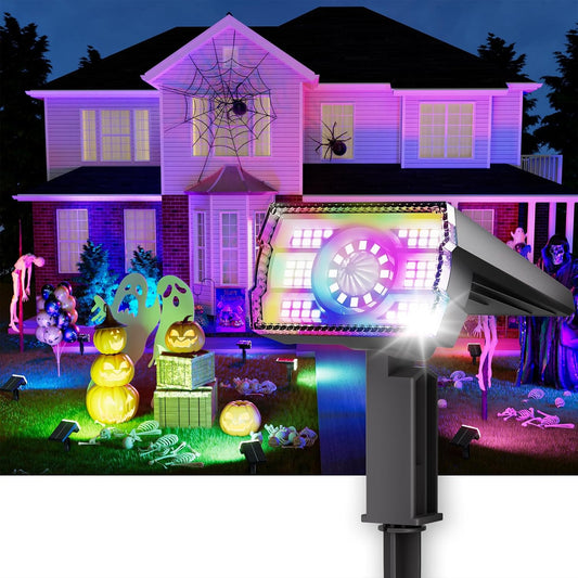 Adjustable Solar Spot Lights Outdoor - 3 Color Modes, IP67 Waterproof, 2-in-1 Wall & Pathway Lighting for Garden, Yard, Patio & Landscape