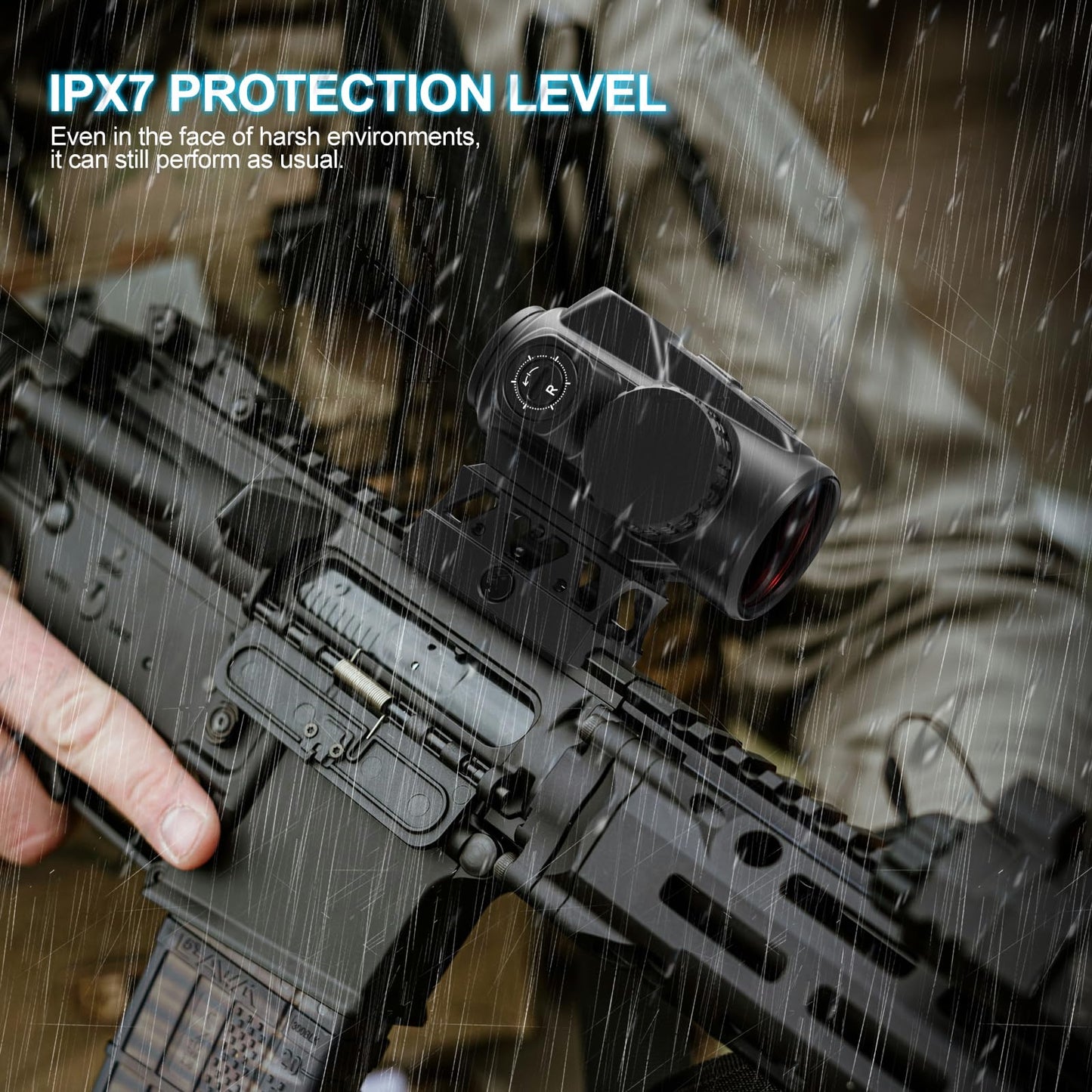 Feyachi V90 Red Dot Sight 2 MOA Compact Red Dot Scope Waterproof Shake Awake Rifle Scopes 1 x 25mm .75” Riser Mount
