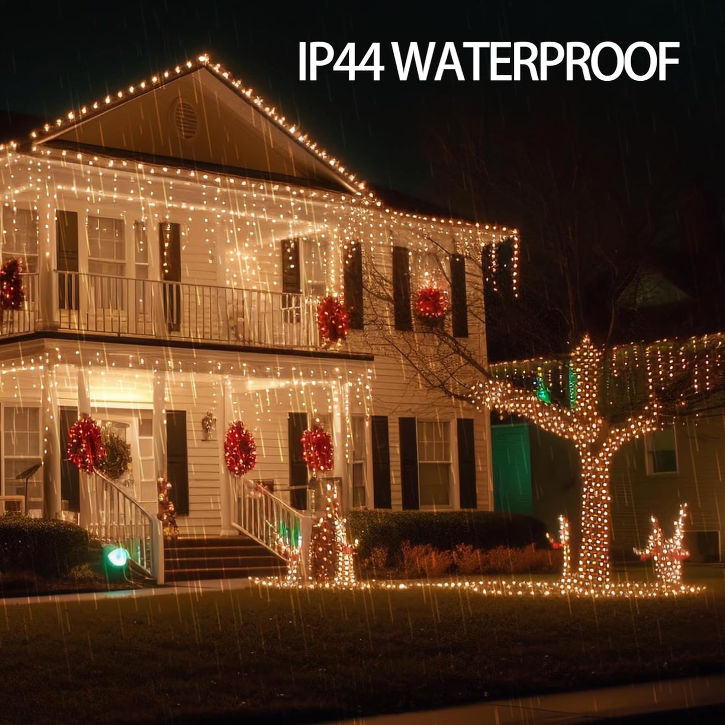1000 LED Halloween String Lights 328FT - Waterproof Outdoor & Indoor Decor with Remote, 8 Modes - Purple & Orange for Parties & Yard