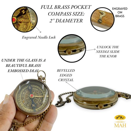 Brass Compass Gift โ to My Son Never Forget that I Love You, Sentimental Keepsake Gift from Mom Dad & Grandparents for Graduation, Baptism, Confirmation, Communion, Birthday, Back to School Best Gift