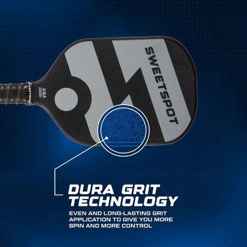 SweetSpot Strike Joy Pickleball Paddle | USAPA Approved | Lightweight Pickle Ball Racket | Black and Grey