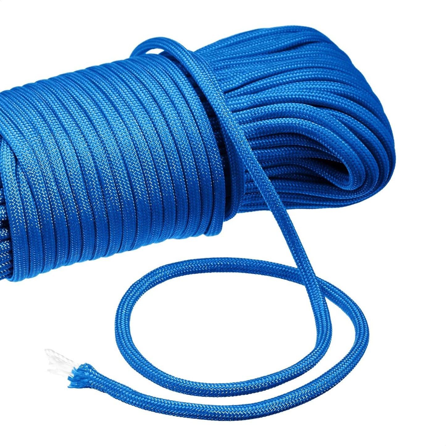 Zodazoqa 550 Paracord 100FT, Heavy-Duty Strong Rope Parachute Cord, High Strength - 5/32 in x 100 ft (4mm x 30m),Outdoor Camping Gear Tent Rope (Blue, 100 ft)