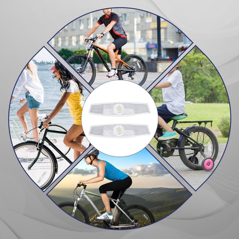 BOHUIZ 4Pcs Bike Spoke Reflectors, Bicycle Wheel Reflectors Bicycle Reflectors for Night Riding Safety Warning Spoke Reflector for Mountain Bikes & Road Bikes