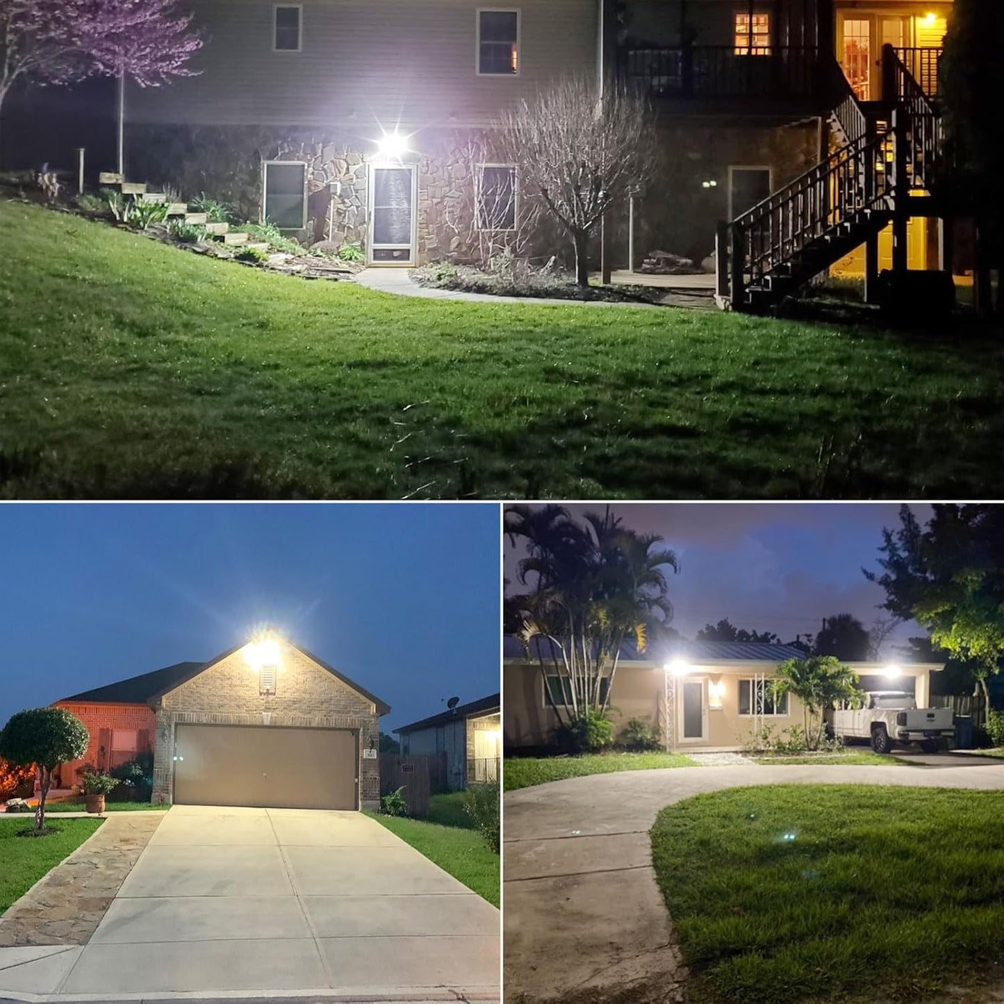 25W Motion Sensor Outdoor Flood Light - 3000LM Dusk to Dawn Security Light, 4 Modes, 320° Wide Angle for Garage & Patio
