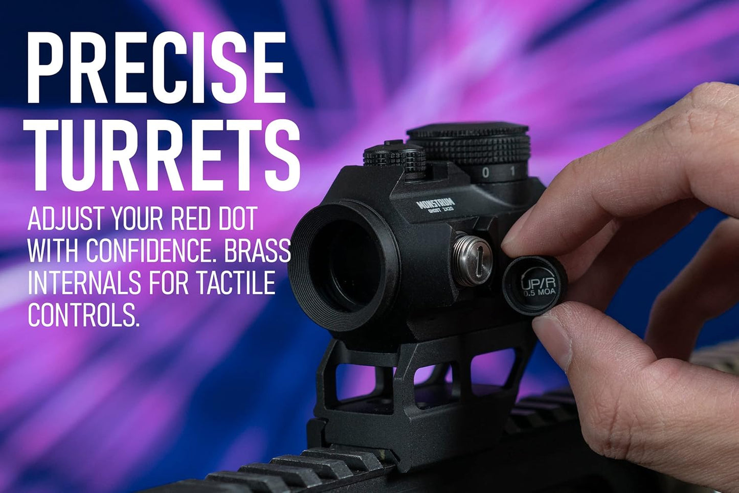 Monstrum Ghost Red Dot Sight - G3 3X Micro Magnifier with Flip to Side Mount | Tactical Combo