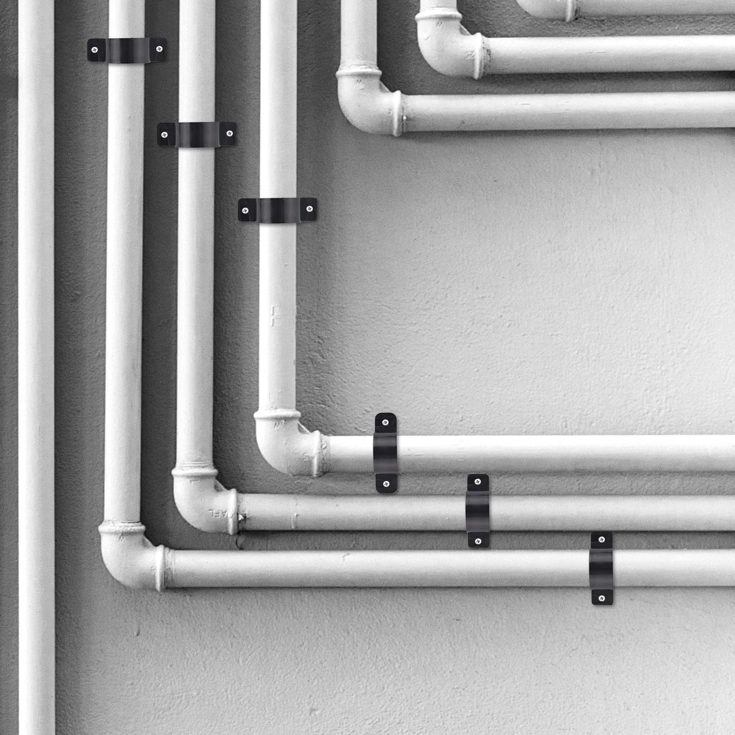 Tavonuxt 50 PCS 1/2 Inch Pipe Support Clamps – Heavy Duty PEX, Copper & CPVC Pipe Supports, No-Solder Push-to-Seal Design, Frost & Corrosion Resistant for Plumbing & HVAC