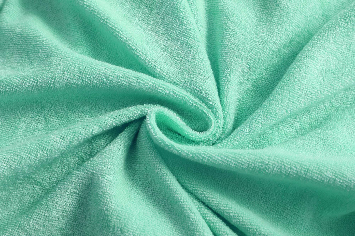 LUCKYGAL Girls Swimsuit Cover Up Zip-Up Swim Coverup Green Terry Beach Bathing Suit Wraps, Size 8 9