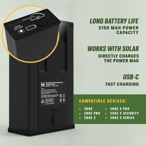 Moultrie Power Mag Rechargeable Lithium-Ion Battery Pack - Battery Pack for Edge Series Cameras - 3100mAh - Never Buy AA Batteries Again