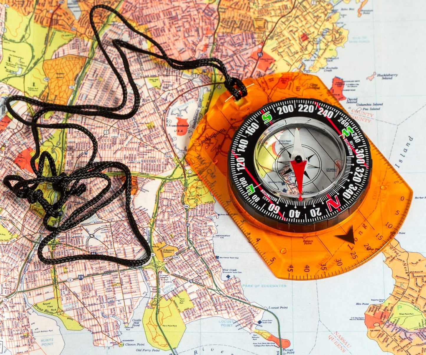 Orienteering Compass - Advanced Scout Compass for Hiking & Camping | Durable Baseplate for Kids