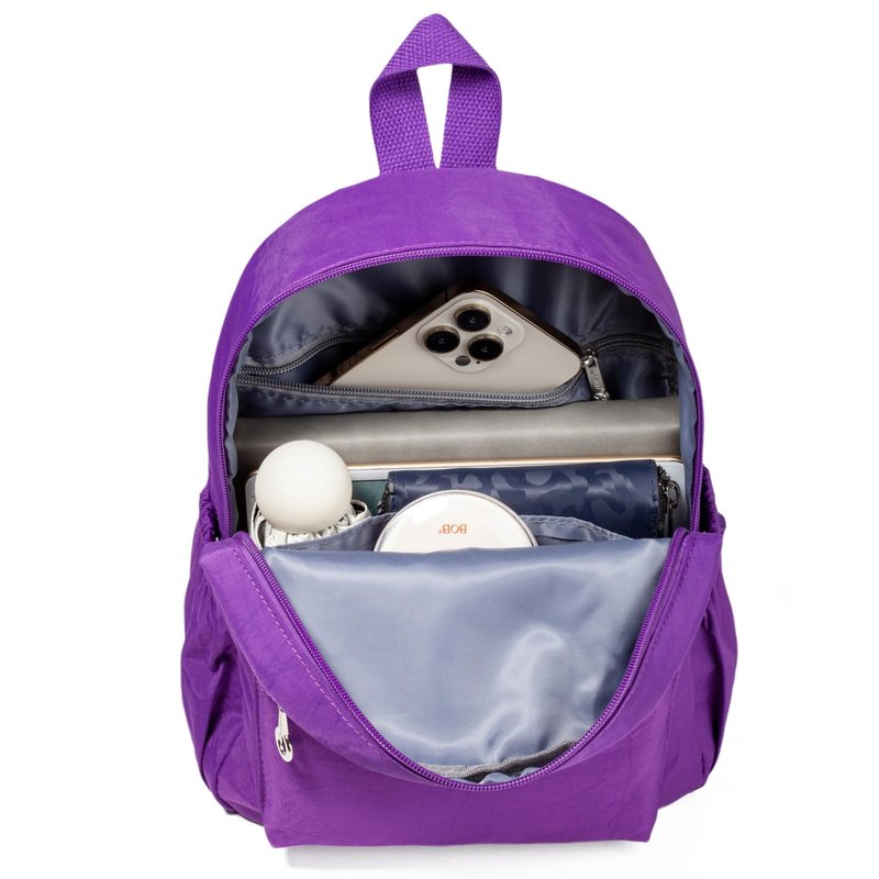 AOTIAN Mini Lightweight 11.8 Inch Backpack Durable Travel Hiking Women and Girls Small Daypack, 7 Liters Dark Violet Purple