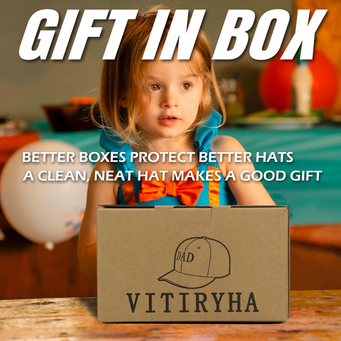 Vitiryha Girl and Dad Hat Gifts for Father Men from Daughter Wife,Fathers Day,Birthday,Christmas