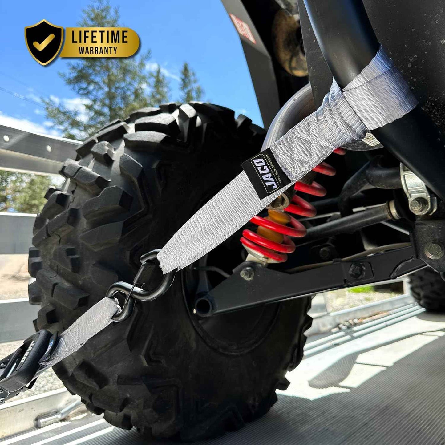 Heavy Duty Ratchet Straps 1.6" x 8ft (Pack of 4) - 5,208 lbs Tie Down Kit with Soft Loops