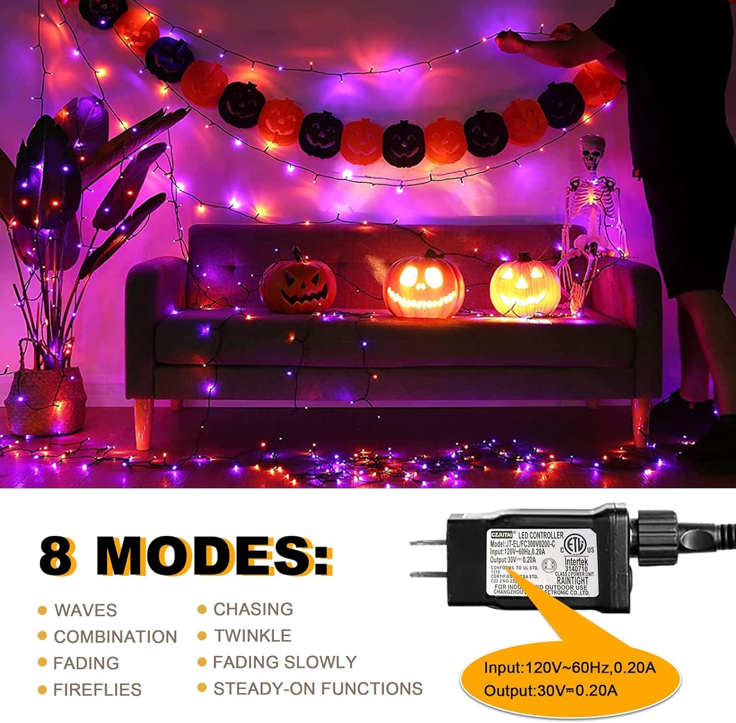 500 LED Christmas String Lights - 164 FT Waterproof RGB Fairy Lights with Remote & Timer for Indoor/Outdoor Holiday Decor