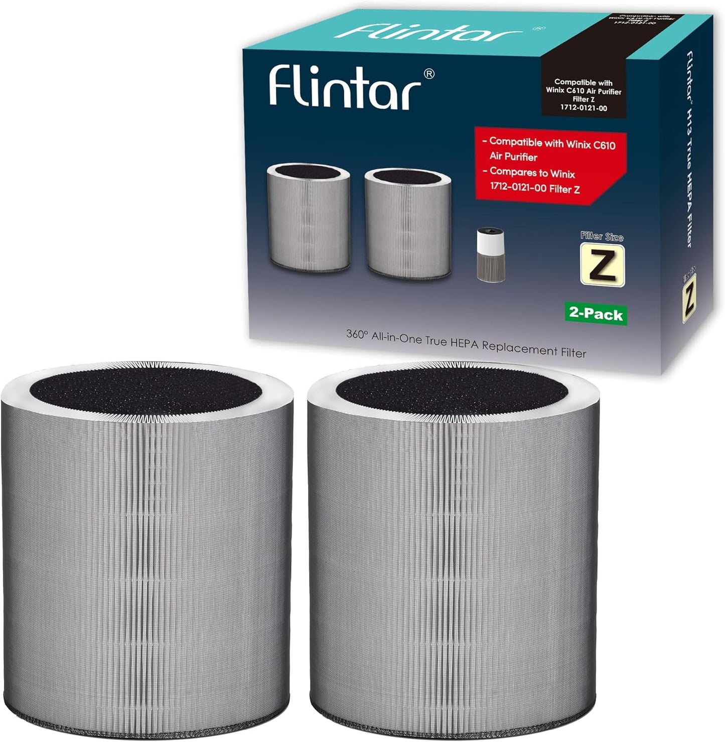 Winix C610 Air Purifier Replacement Filter Z - 2-Pack Compatible with Model 1712-0121-00
