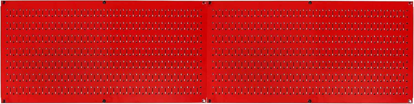 Galvanized Steel Pegboard Rack - 2 Pack 32” x 16” Metallic Tool Storage Panels