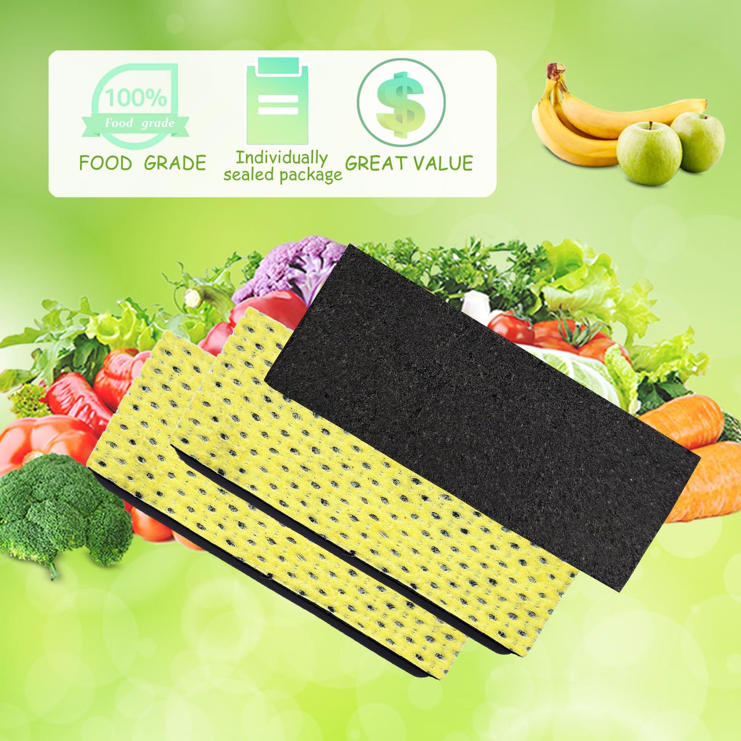 2 Pack Replacements for Frigidaire PureAir PK-2 Produce Keeper Plus FRPAPK2RF; Antioxidant Filter Compatible with GRMC2273BF, GRMC2273BD, GRMG2272BF, GRMN2872AF, GRMS2773AF, GRMC2273CF, GRMC2273CD